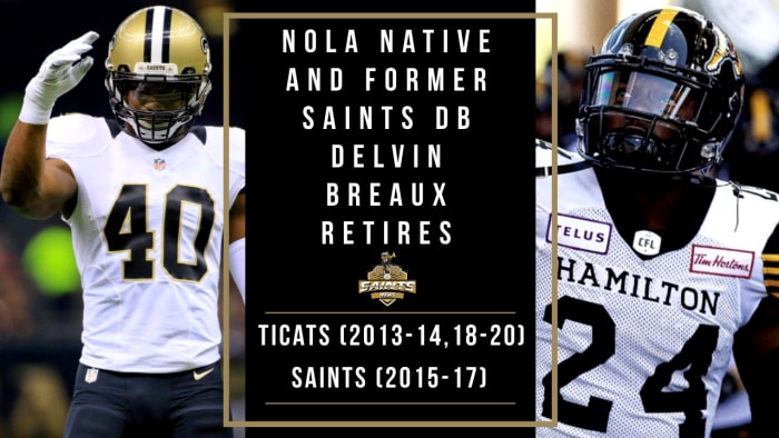 Delvin Breaux Retires
